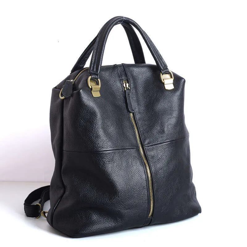 Women Genuine Leather Backpack Elegant Simple Design 