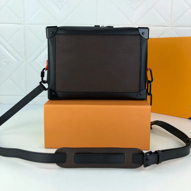 Soft Trunk Messenger Bag Men Crossbody Purse Designer Shoulder Bag