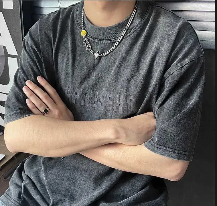 Collar con cara sonriente para hombre y mujer estilo hip hop_voghion.com
