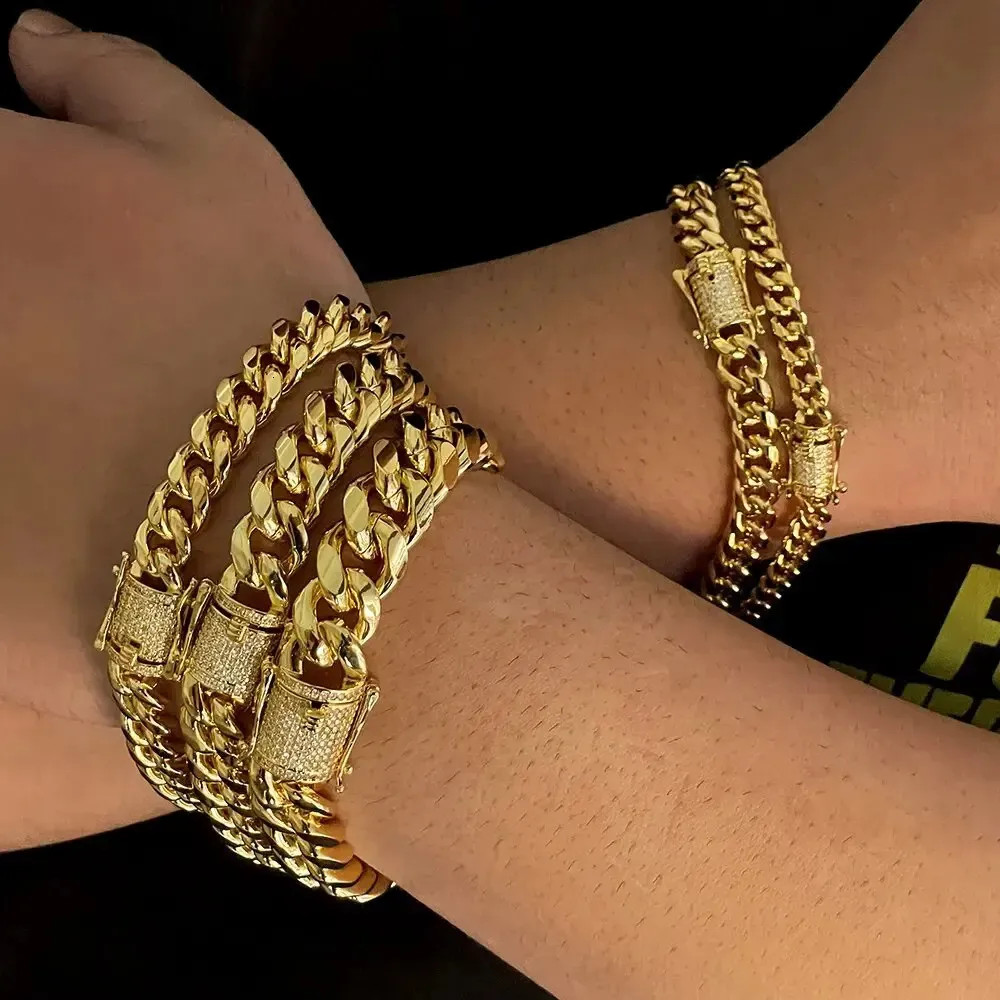 Wholesale Rose Gold Cuban Link Bracelet 2k