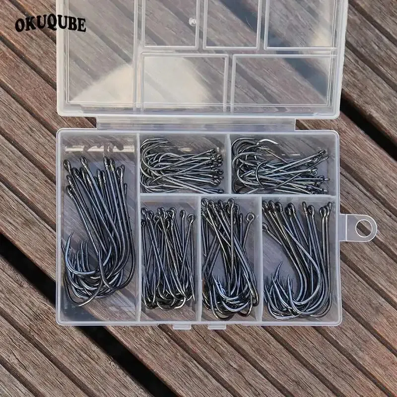Barbed Fishing Hooks High Carbon Steel O-Ring Head Long Shank Jigs for  Saltwater Fishing from Dhgate Baits & Lures - price 30.96