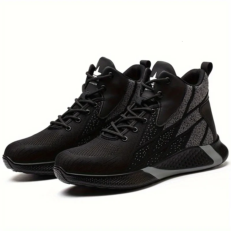 Safety Boots For Men High Top Protective Anti Puncture Work Shoes_voghion.com