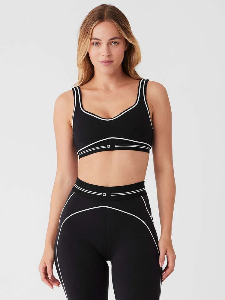2025 Yoga Set Seamless Tops Sports Heart Throb Bra+Leggings High End White Striped Low Back Dance Yoga Outfits Summer Women's Running Fitness Pilates Muse Alosets Suit