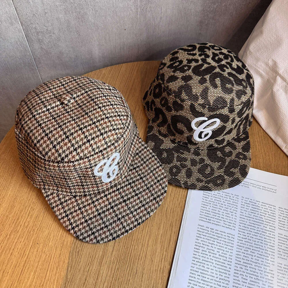 Leopard Print American Retro Small Brim Baseball Cap... From 