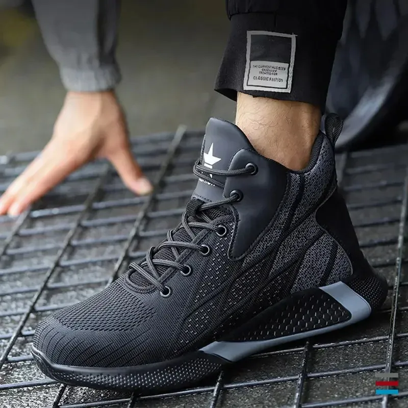 Safety Boots For Men High Top Protective Anti Puncture Work Shoes_voghion.com