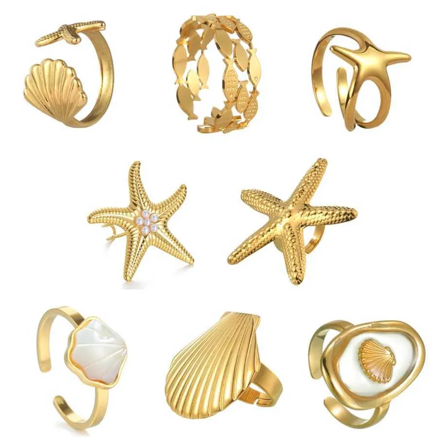 Freeteeme Mens Stainless Steel Ocean Element Ring ... From Little_sissy ...