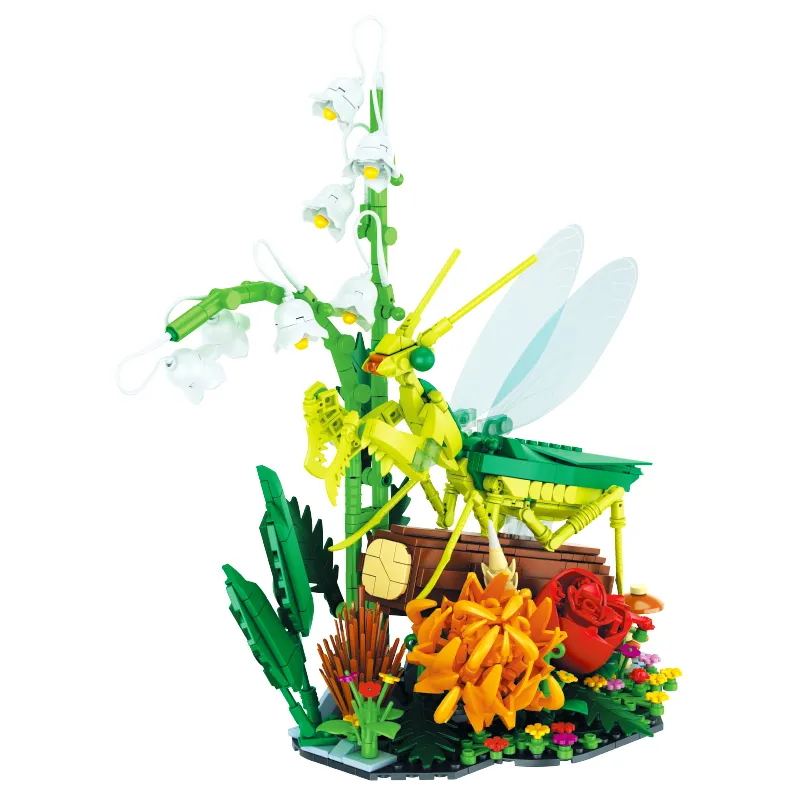 Insect Collection Building Blocks Kit Mantis Display Model Plastic Set ...