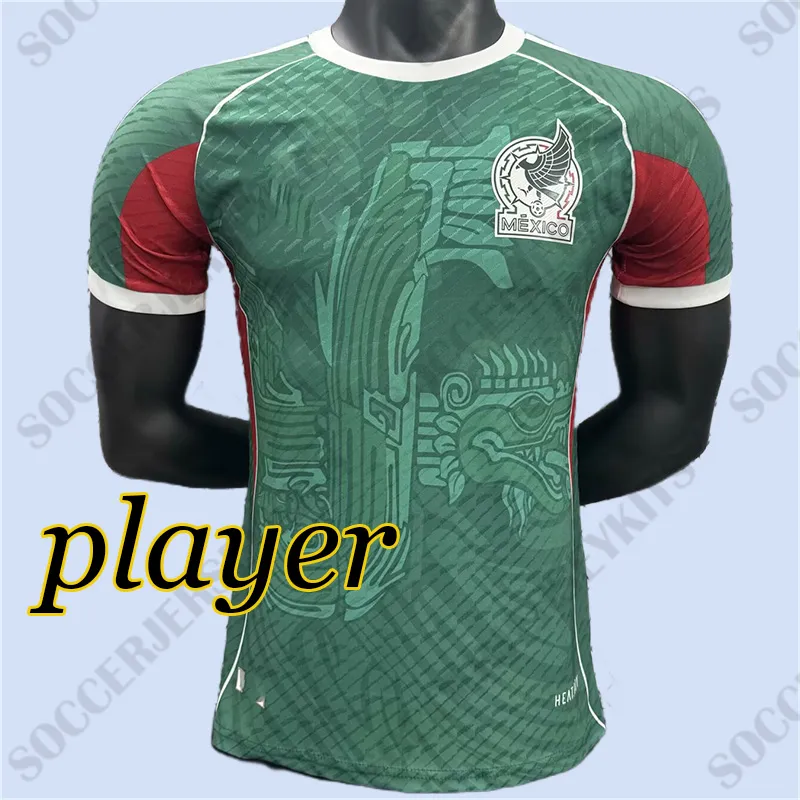 Jersey De Fútbol De México 2024 Hombres, Mujeres, Niños Manga