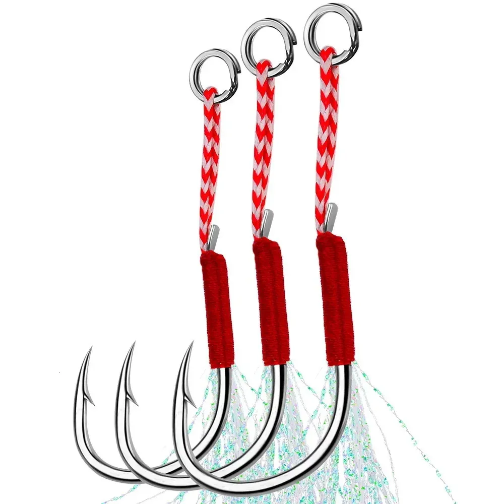 Fishing Hooks   1120 Assist Single Jig Hooks With... 