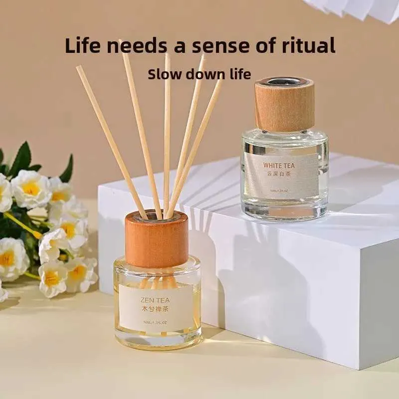 Scented Reed Diffuser For Bathroom Home 50 Ml With Rattan Sticks Fire Scented Reed Diffuser For Bathroom Home 50 Ml With Rattan Sticks Fire