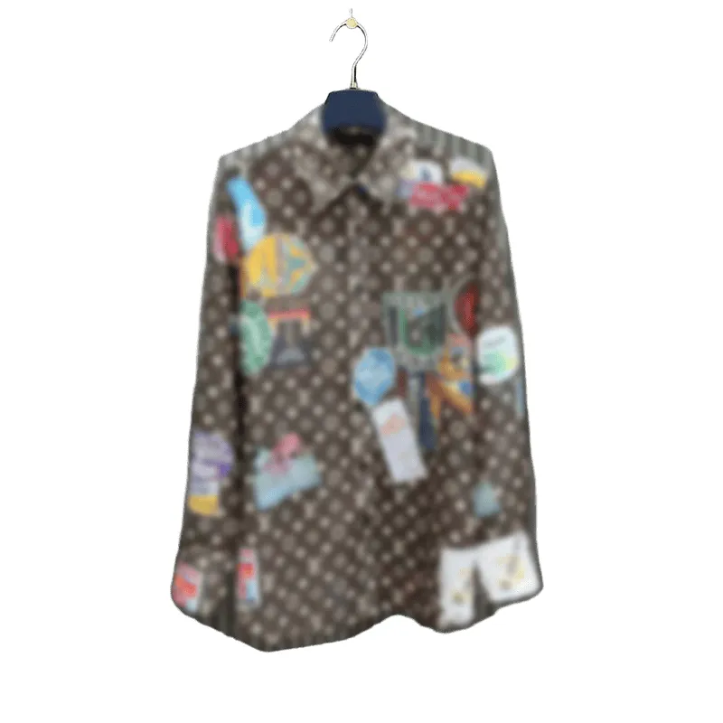 25ss Designer Womens Retro Casual Long Sleeve Shirt  From