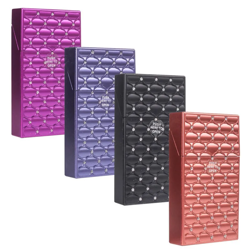 david lynch cigarettes brand Set of 2 Ultra Compact Metal-Plated King Size Cigarette Case & Stash Box (Silver Swirls) or whatever else you need on the go Aluminum Waterproof Cigarette Case for