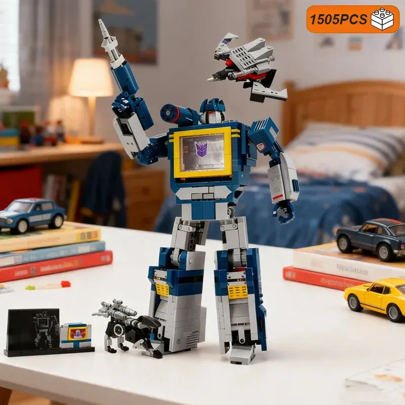 Technical Blue Robot Model Building Blocks Creative... From Topwang08 ...