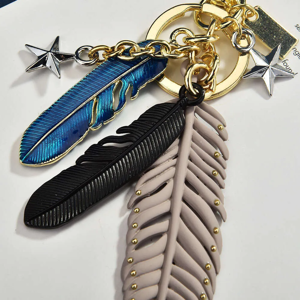 Feather Keychain Metal