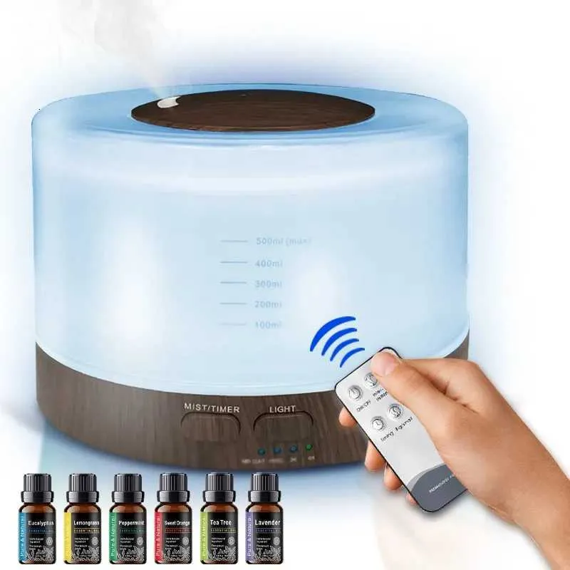 Ultrasonic Essential Oil Diffusers 550ml Cool Mist... From Haitonia ...