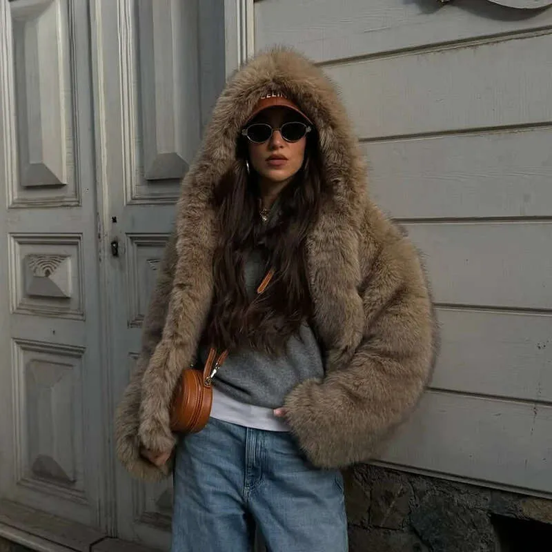 Faux Fur Coat Women Autumn Winter Casual Plus Size Long Jacket Female Thick Warm Outwear Oversize Fur