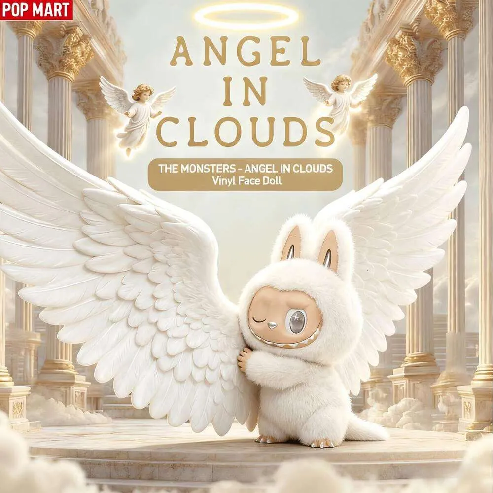 Labubu THE MONSTERS Angel In Clouds Vinyl Face Doll 22.8 Limited ...