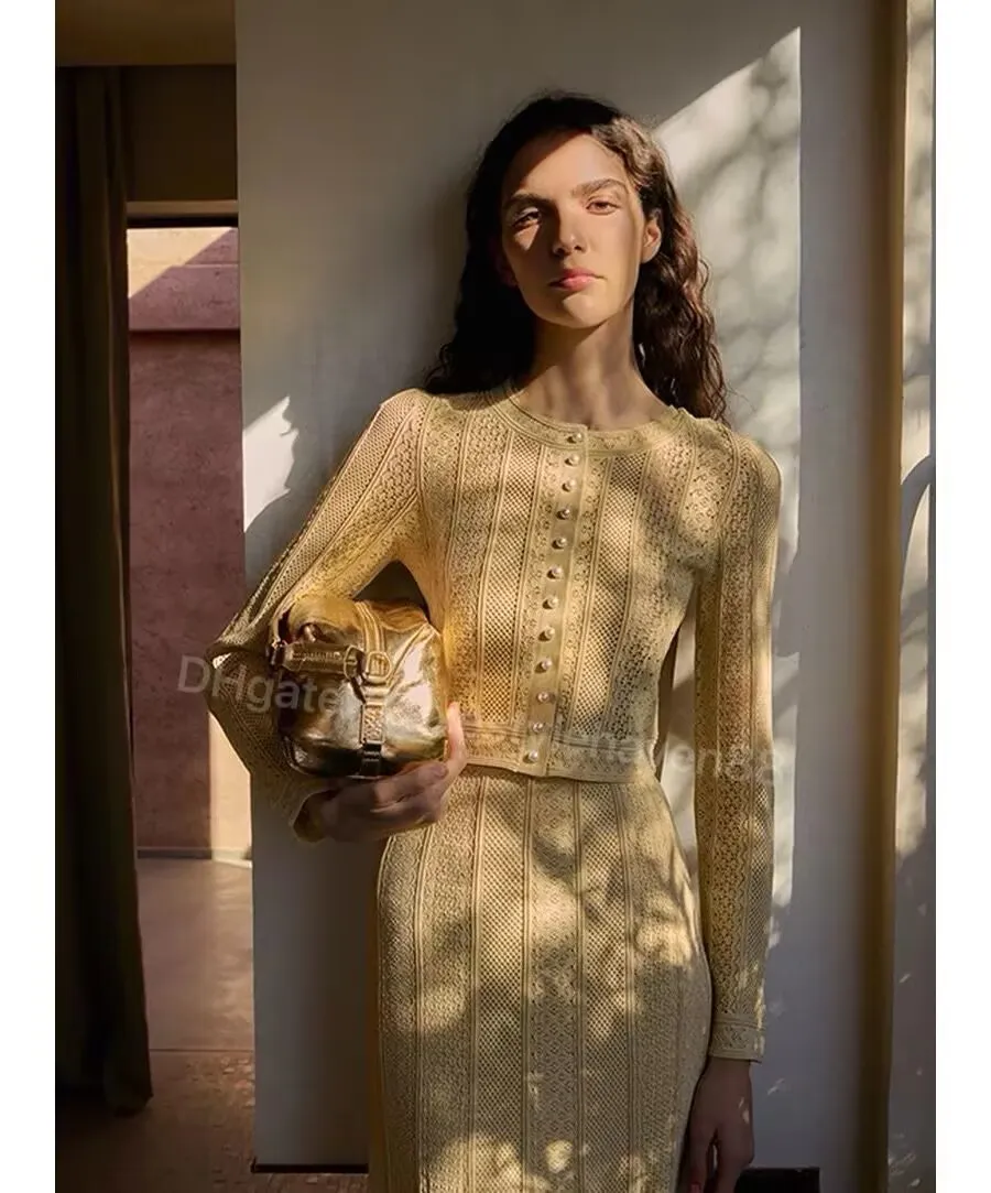 Womens Knit Dress Set, Long Sleeve Crewneck Top &... From Luxestylehaven88,  $155.78 | DHgate.Com