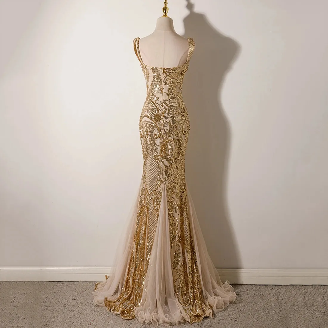 slim fit dress slacks Reagan Fitted Sequin Dress - Gold Metallic Treasure Box Sequin Knit – The  Islands main image 0
