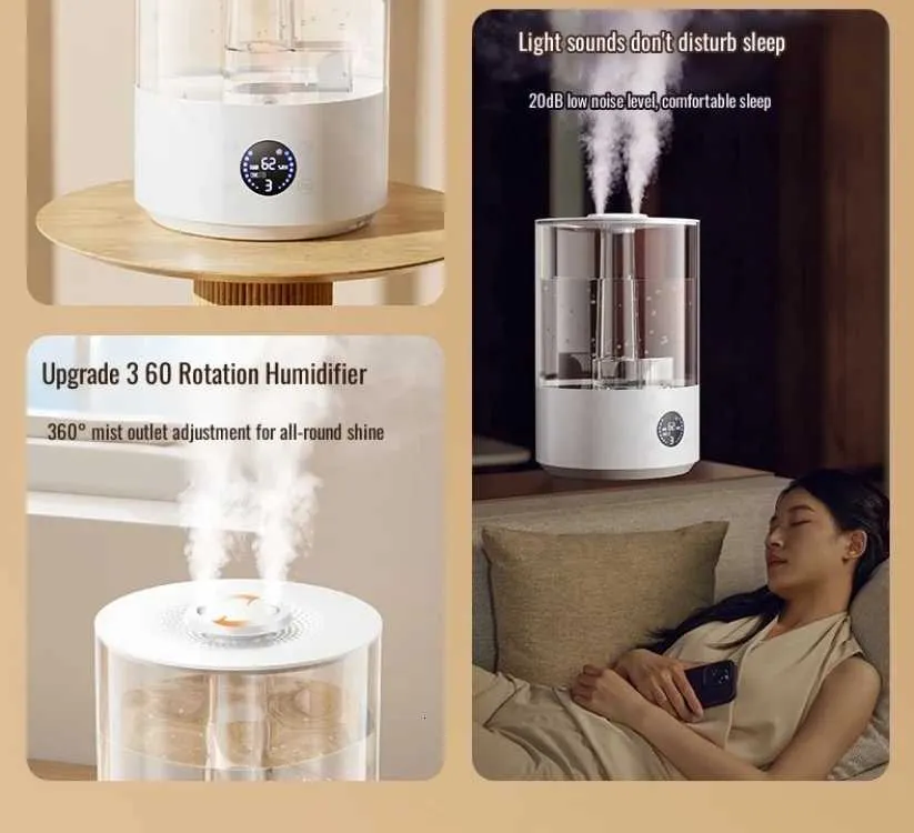 Home desktop humidifier 7.8L large capacity dual-jet aromatherapy air ...