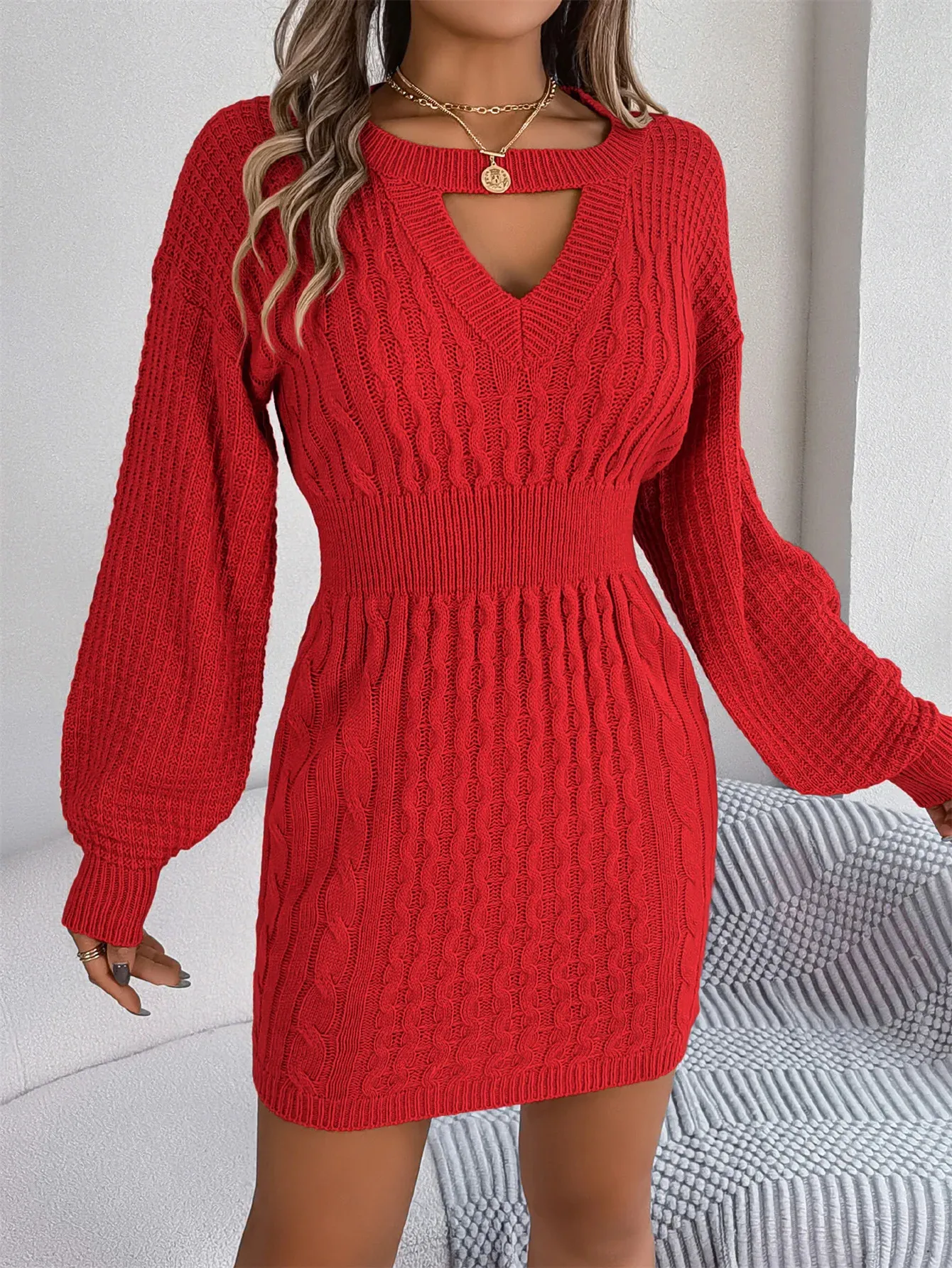 slim fit dress slacks Elegant Loose Knitted Fitted Sweater Dress – Cute & Classy Looks