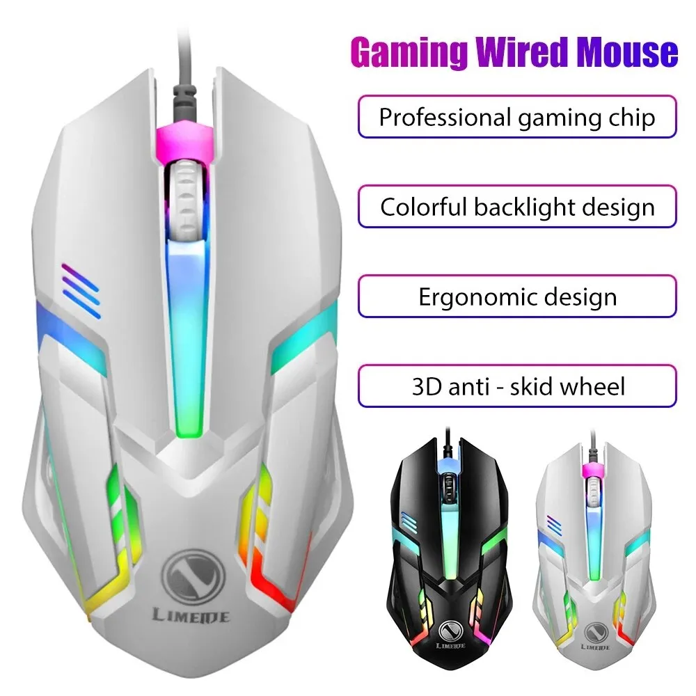 Led Sensor Mouse S1 USB Wired Gaming Mouse Optical LED Backlight... From Ykj_official ...