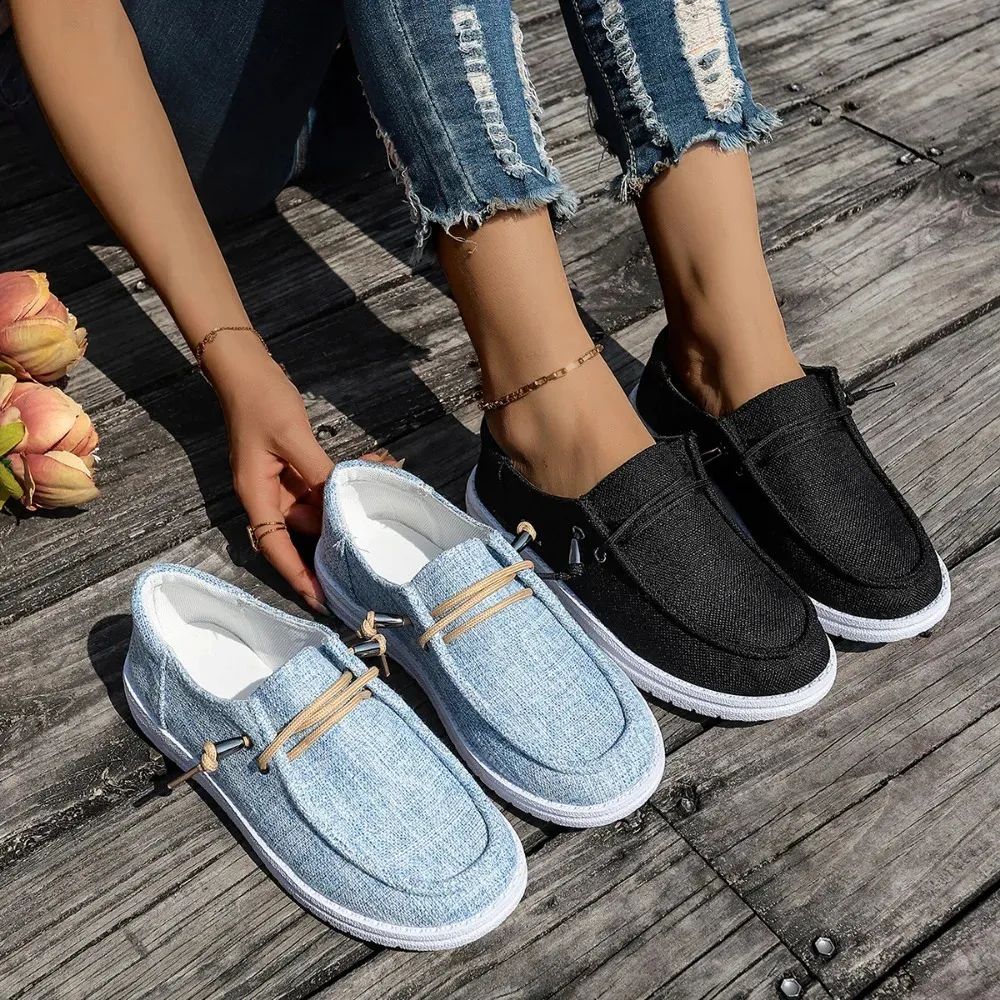 Women's Canvas Shoes Breathable Comfortable Soft Sole Casual_voghion.com