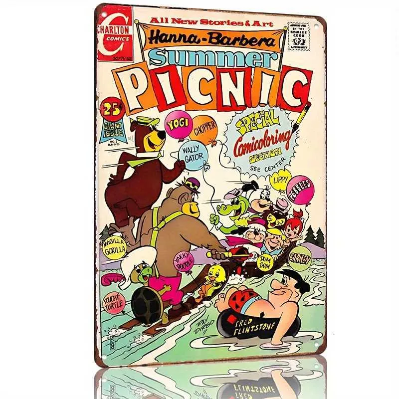 Hanna Barbera Vintage Metal Tin Sign Retro Cartoon... From Love_of ...