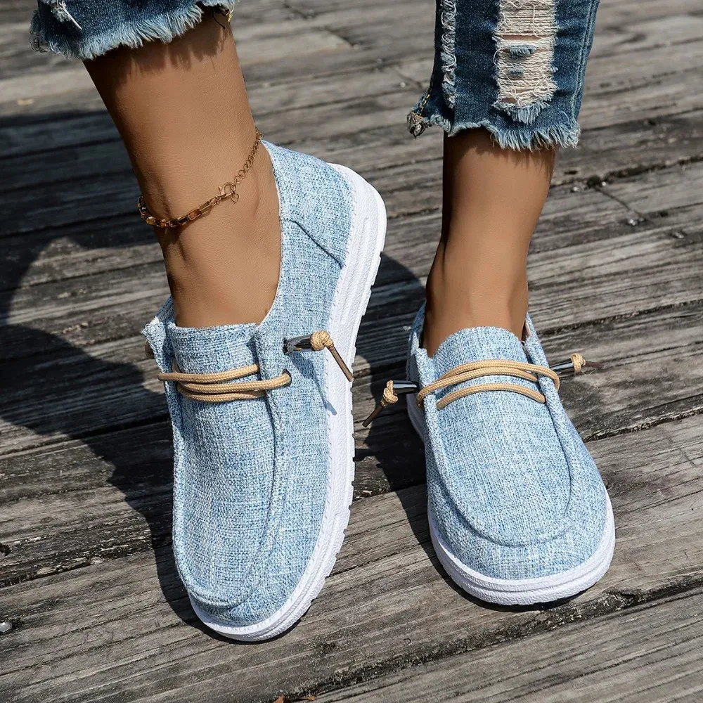 Women's Canvas Shoes Breathable Comfortable Soft Sole Casual_voghion.com