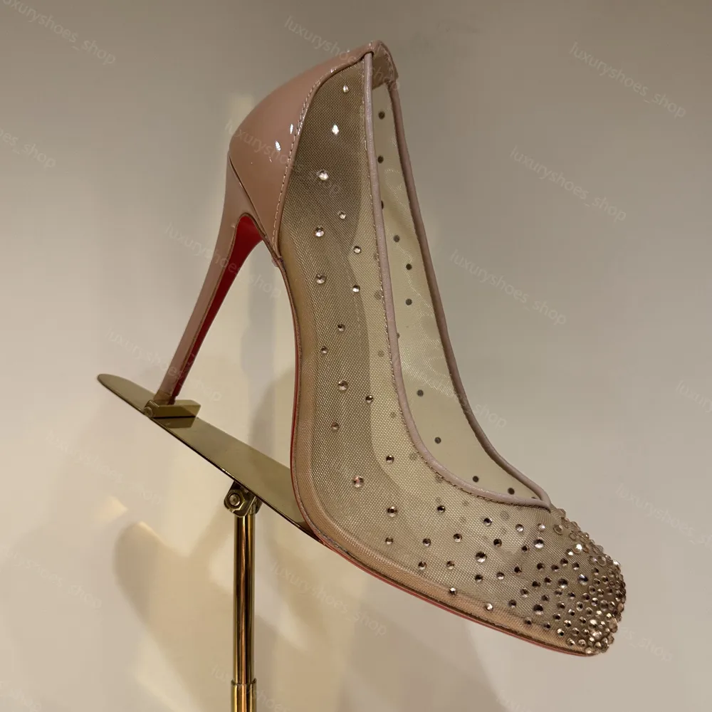 Mesh Rhinestone Pumps Strass Pumps Square Toe Cap... From Luxuryshoes_shop,  $67.96 | DHgate.Com