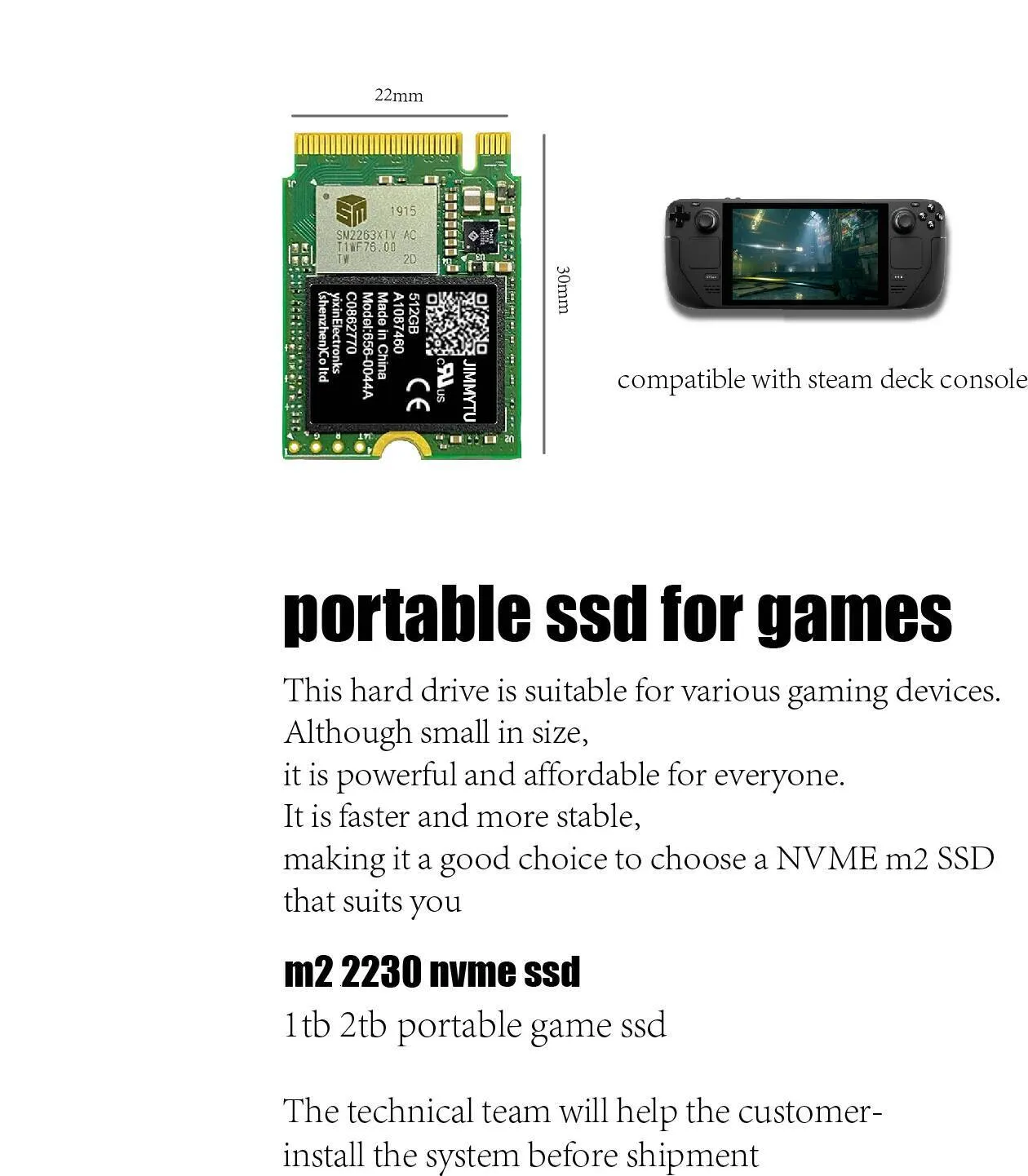 SSD 2230 Steam Deck Nvme M2 1tb 512gb 256gb De 105,93 € | DHgate