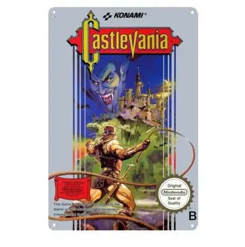 Castlevania NES Retro Video Game Metal Poster Tin... From Love_of_roses ...
