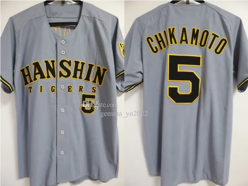 Japan Hanshin Tigers Baseball Jersey Mens Breathable From