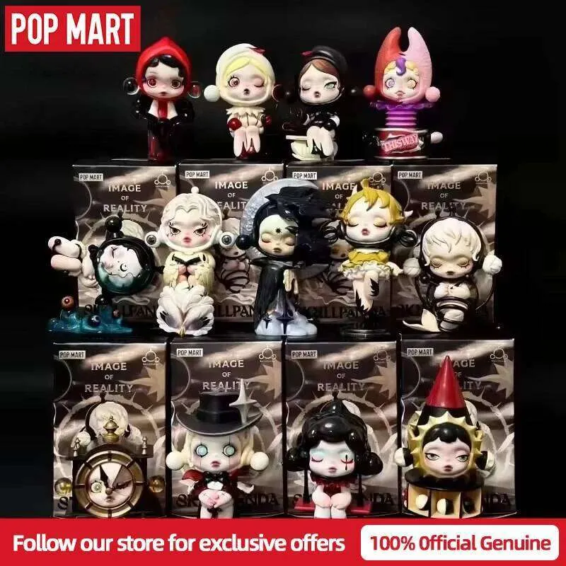 Hakiki POPMART Skullpanda Görüntü Gerçeklik Serisi Yi TL1