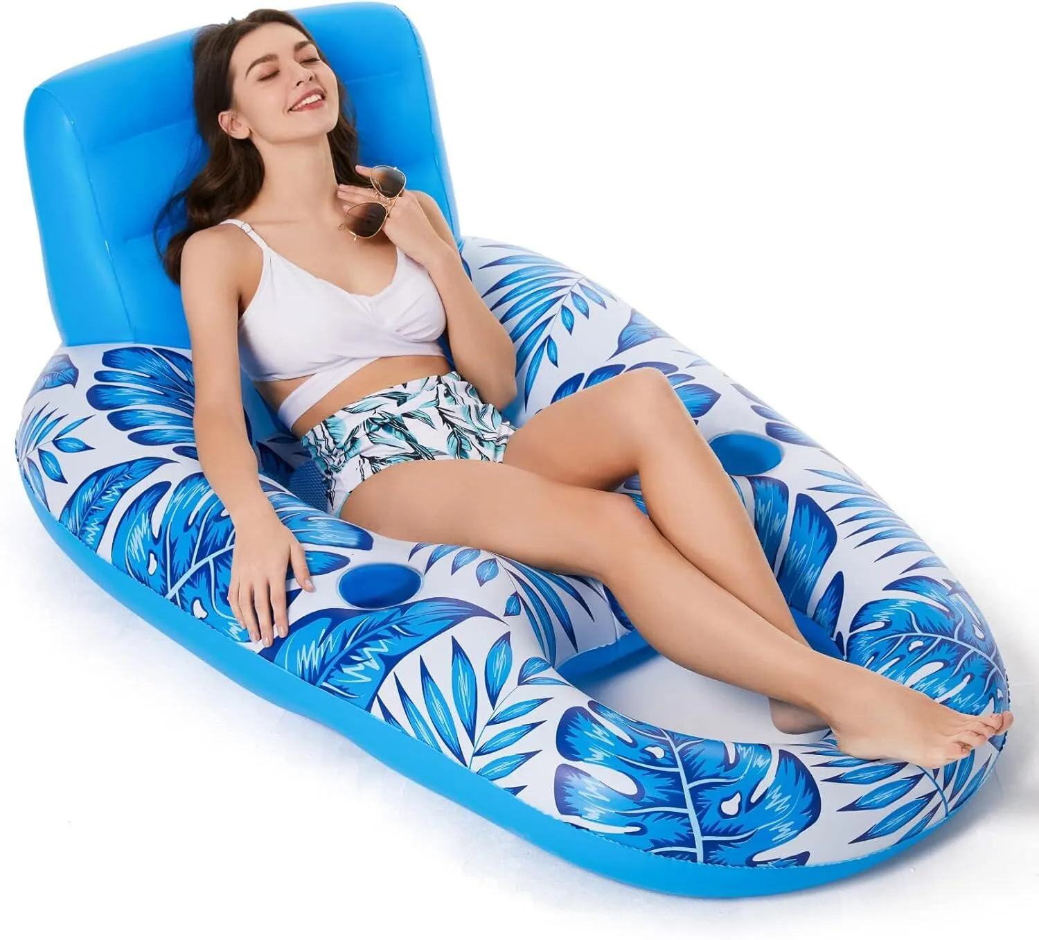 Mess Raft Chairs Luxury Adult Wekapo Inflatable Lounger Raft Chair With Cup Holders For ...