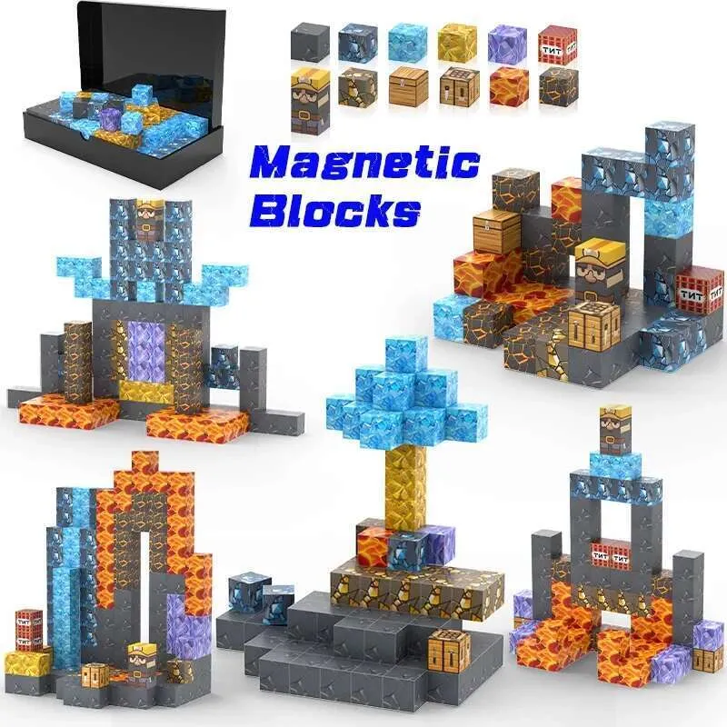 Magnet Cubes Example Book 2026 Magnet Cubes Magnetic Building Tiles Cossy For Kids Aged 3+ With ...