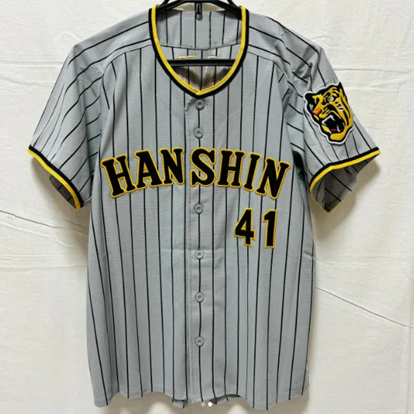HANSHIN TIGERS ユニフォーム KINAMI 0 Hanshin Tigers Jersey 4XL Japanese Baseball Jersey Chikamoto