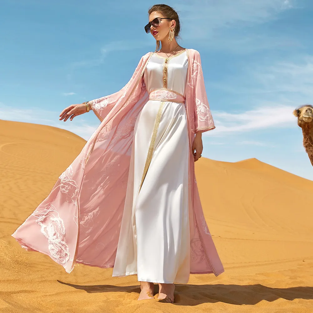 women abaya dress Bodice Embroidered Abaya Gown - Abaya Gowns - Women