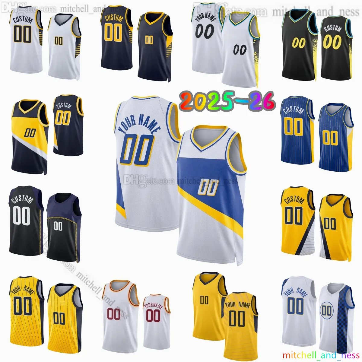 Custom 2025 26 New 00 Bennedict Mathurin Printed Basketball Jersey 43 ...