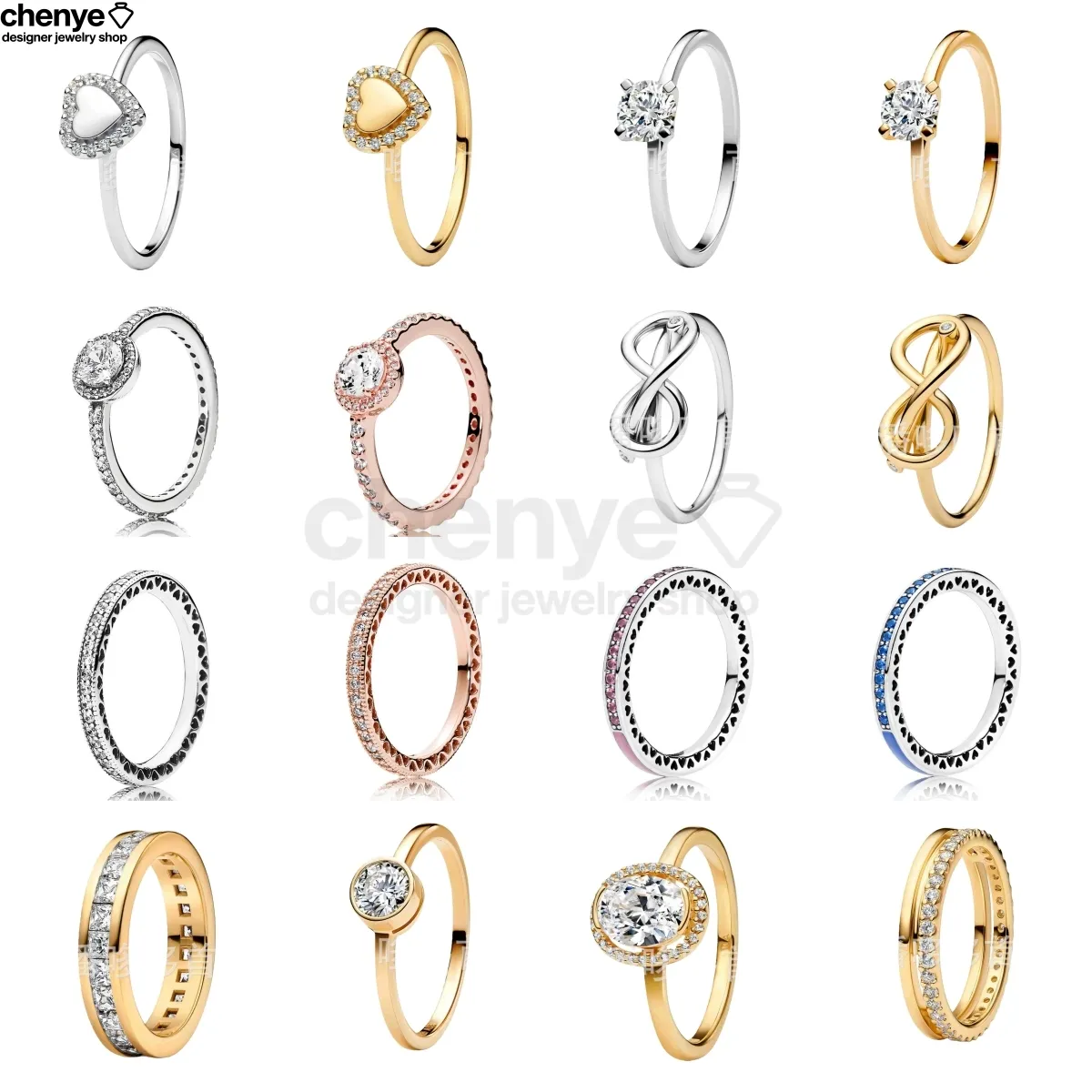 Designer Herz Charm Ring Für Damen Luxuriöser Diamantring Glänzend_voghion.com
