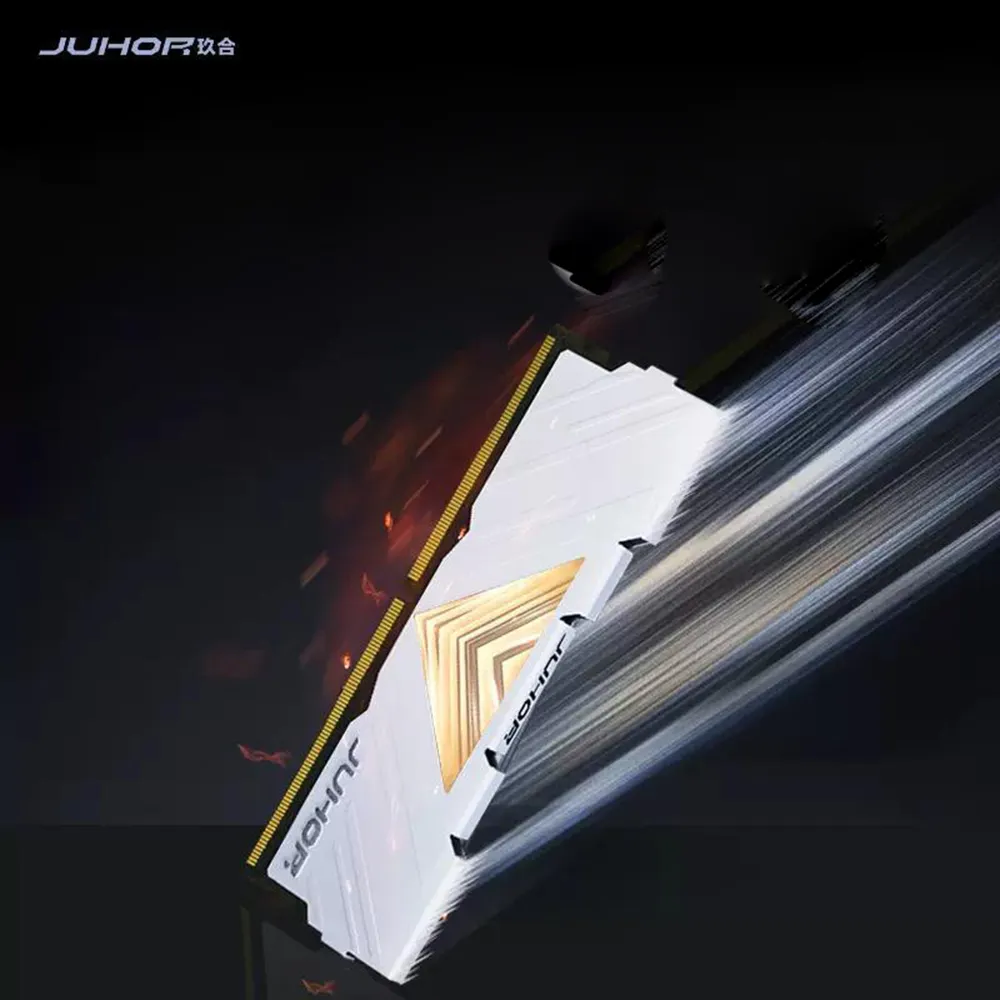 Memoria de escritorio de alta velocidad: DDR4 16GB (8GBX2) o 32GB (16GBX2) DIMM, rendimiento mejorado con iluminación LED integrada, admite altas velocidades de reloj