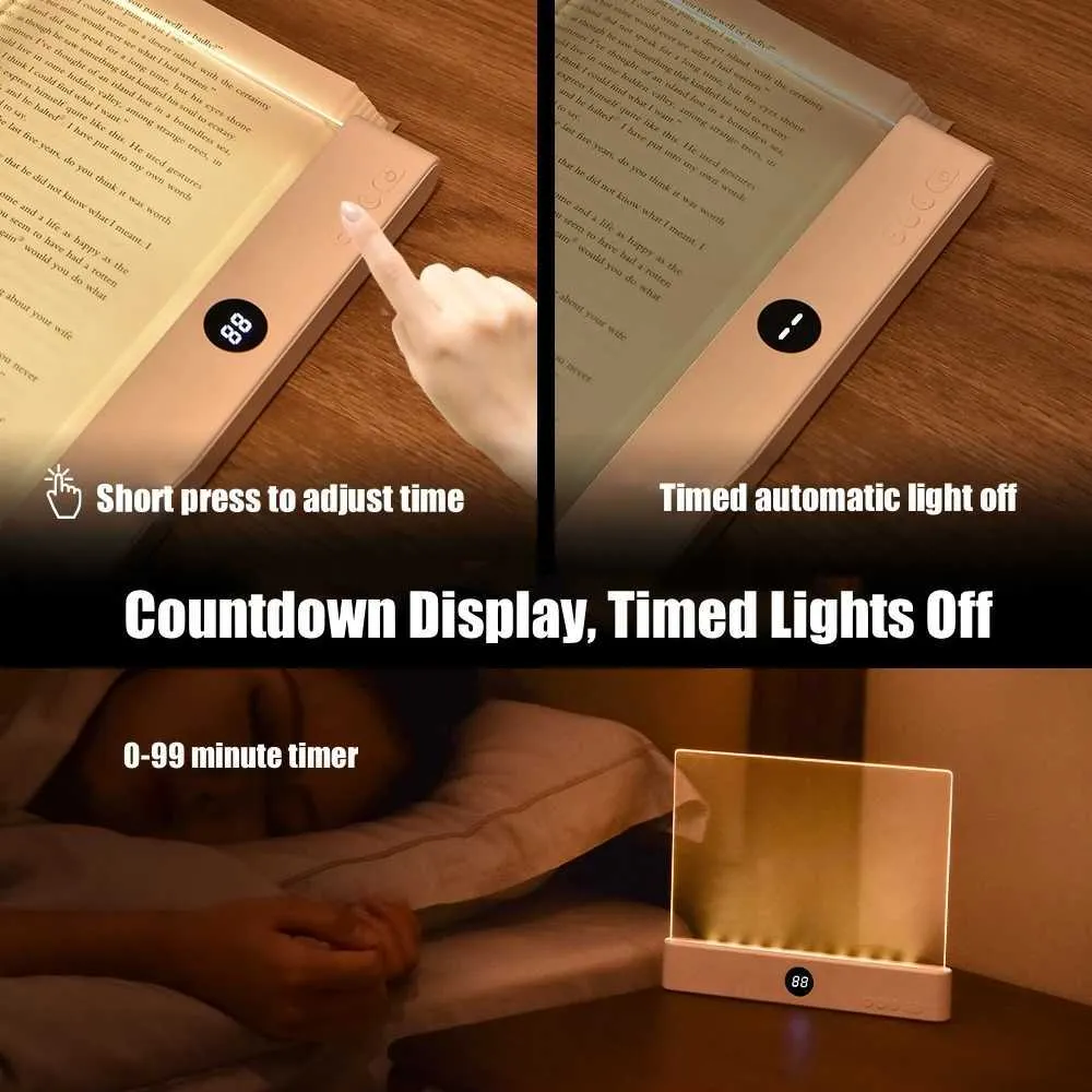 BILY Lampada da lettura portatile a LED con supporto USB, con 3 modalità di illuminazione, per PC portatile e smartphone, colore: rosso BILY Lampada da lettura portatile a LED con supporto USB, con 3 modalità di illuminazione, per PC portatile e smartphone, colore: rosso