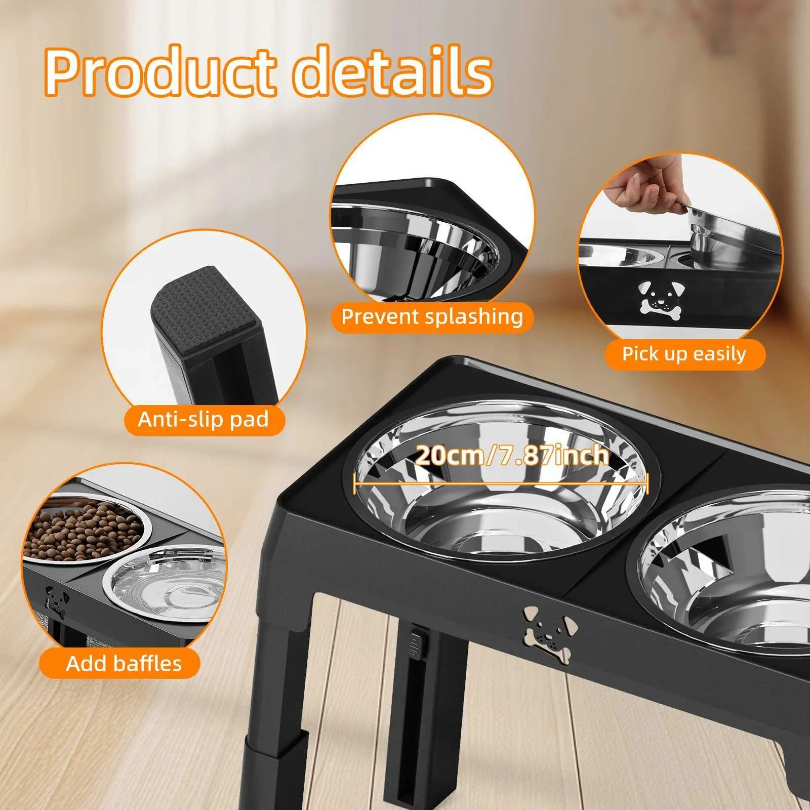 Ortable Non Slip Elevated Dog Bowls Foldable Xiaz... From 11,28  | DHgate