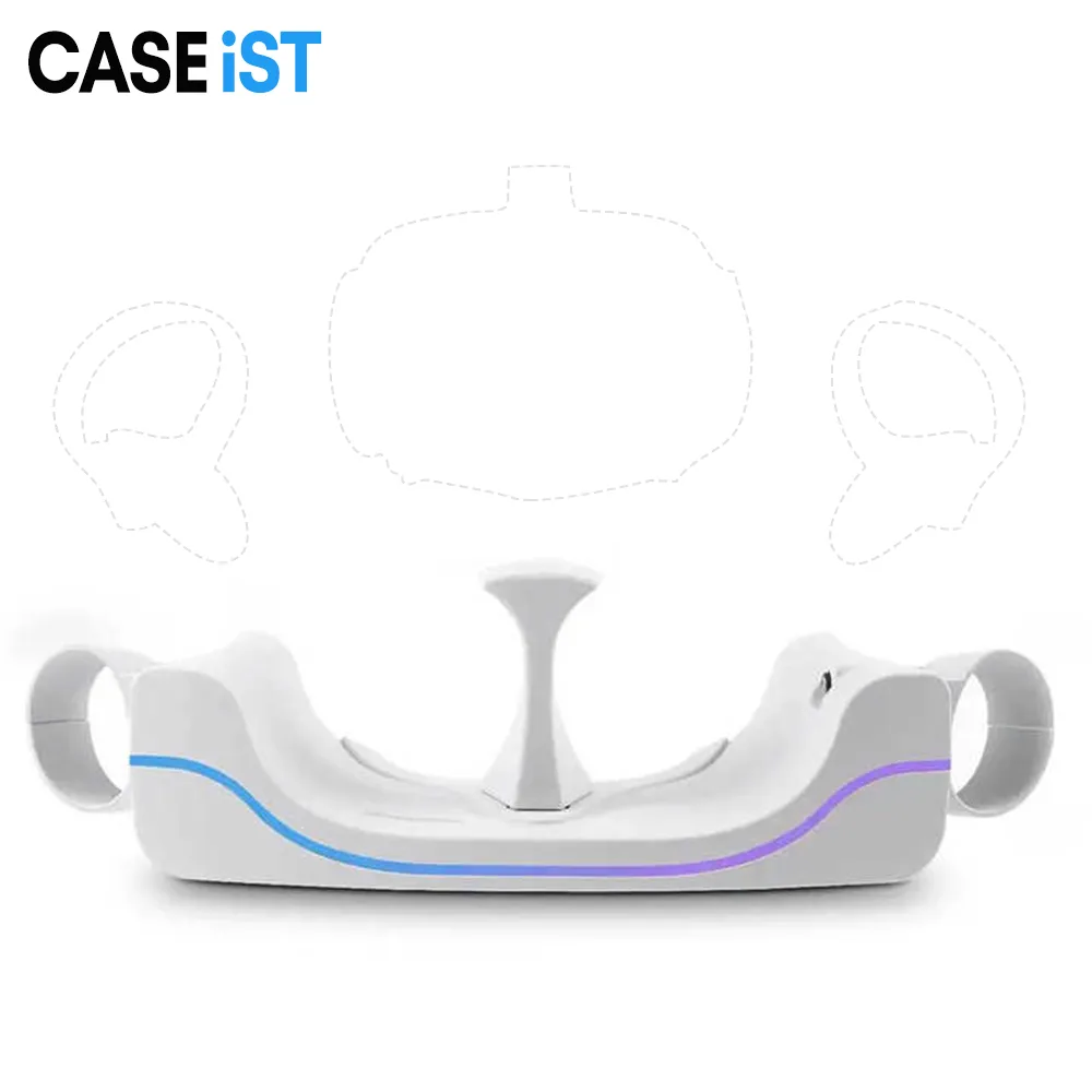 Dock di ricarica per Oculus/Meta Quest 3, stazione di ricarica per controller e cuffie VR, con batterie ricaricabili, supporto per display di ricarica VR adatto alla scrivania