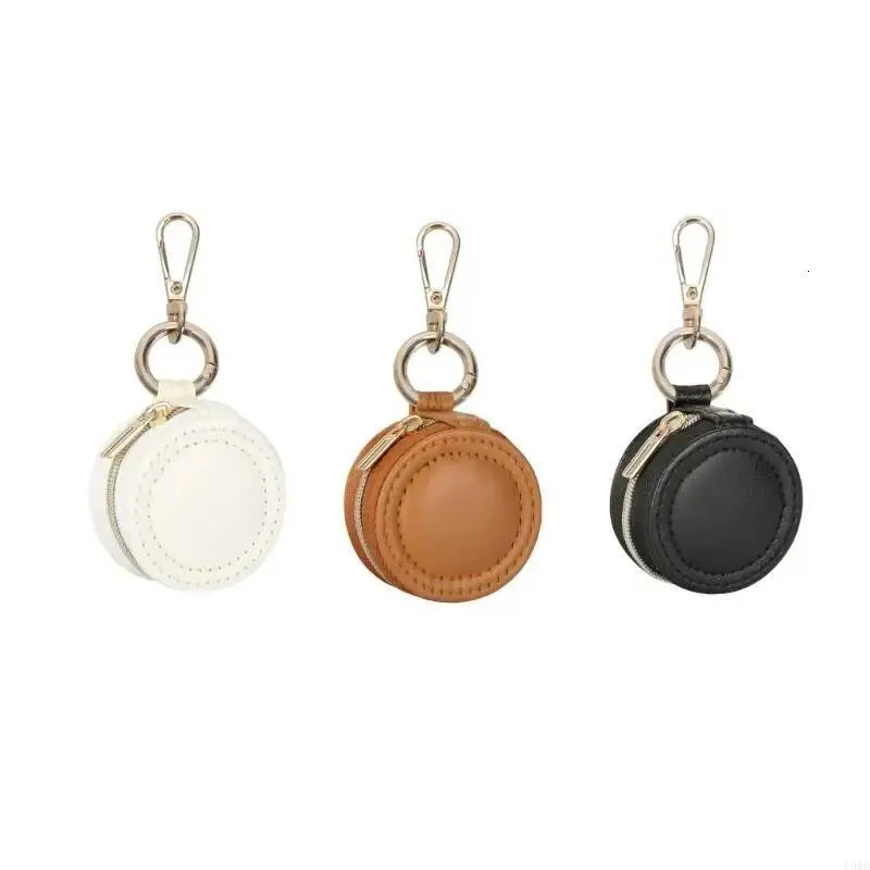 Small Keychain Box Portable Ring Holder Keychain Box with Soft Plush Lining and Secure ...
