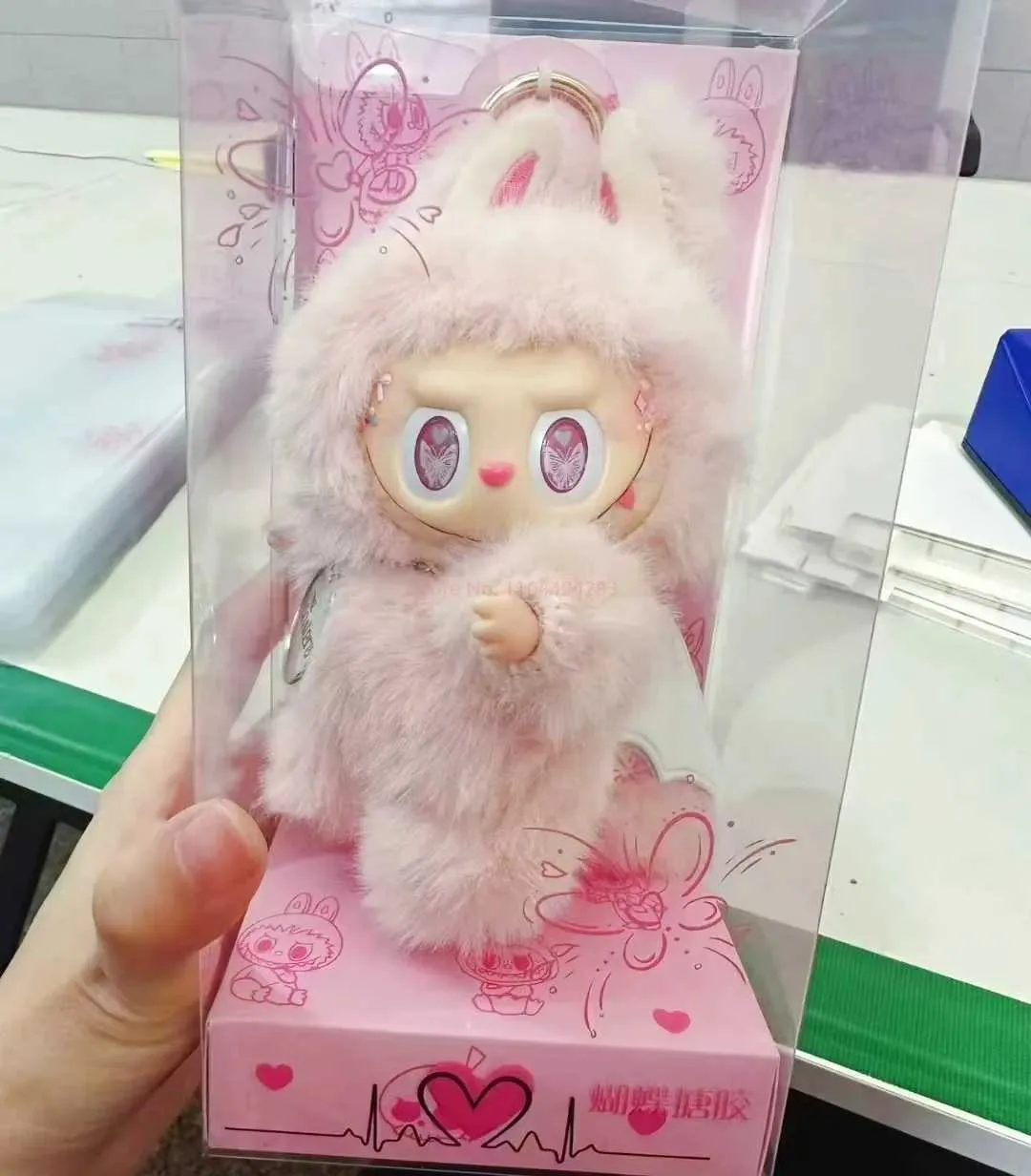 Labubu Series Zimomo Angel Blue Cream Puff & Pink Butterfly Vinyl