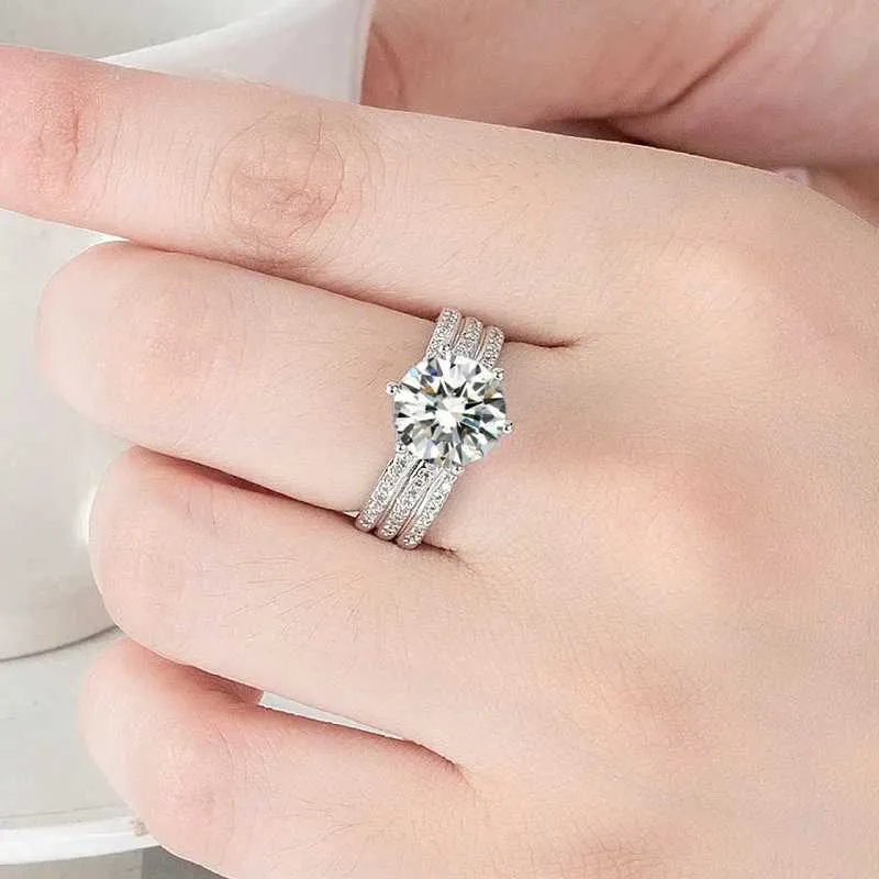 New 925 Sterling Silver Ring 5A Zircon Luxury High Quality For Women Men Wedding Fine Jewelry Accessories Party Gift_voghion.com