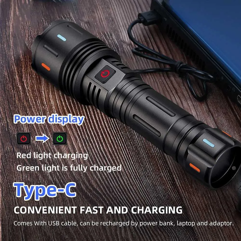 Lep Usb LEP White Laser Flashlight USB Rechargeable Tactical Torch Camp H332 ...