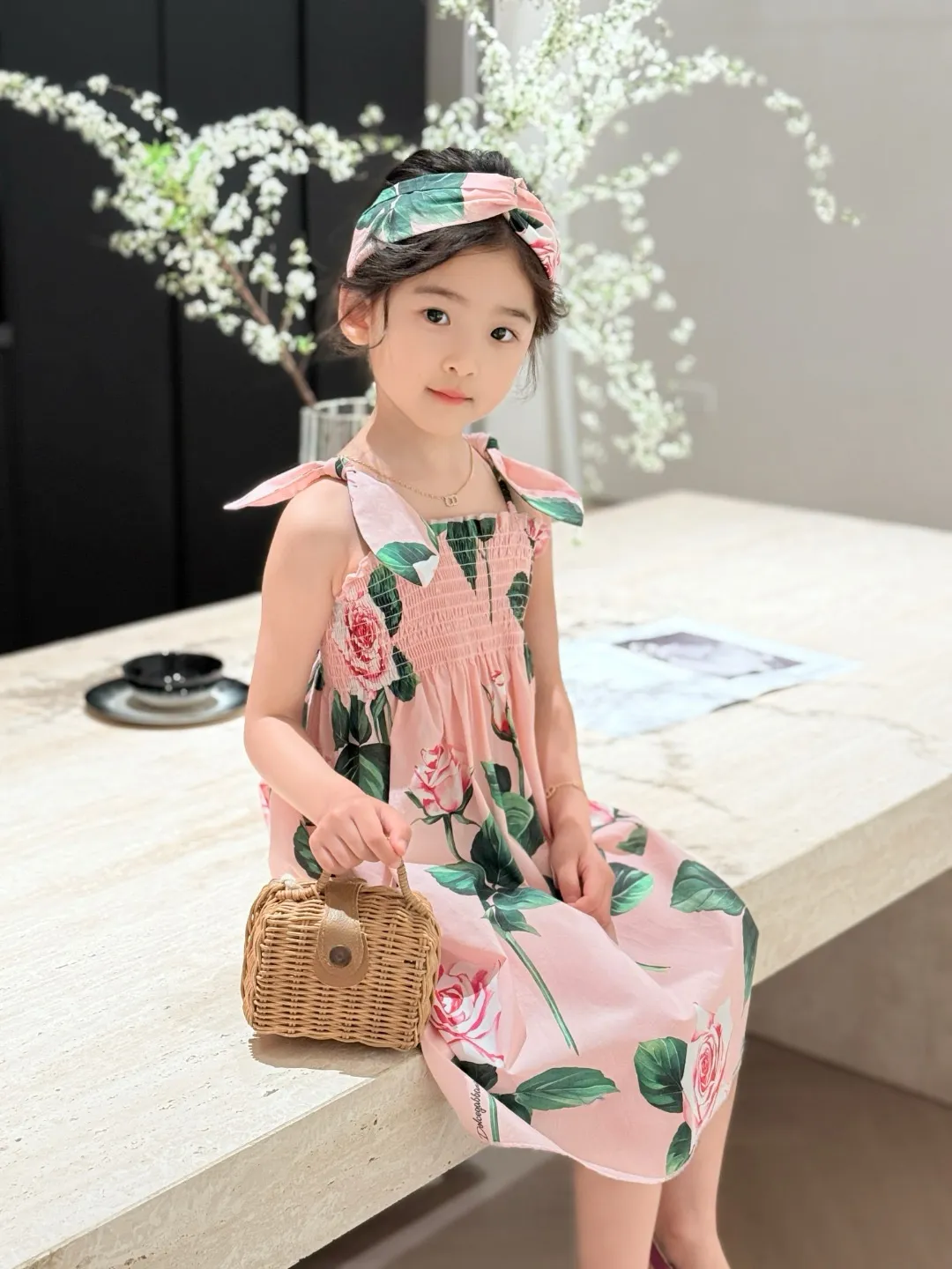 white christmas dresses Endless Summer Blue Pure Cotton Printed Summer Dress For Women Online –  Okhaistore main image 0