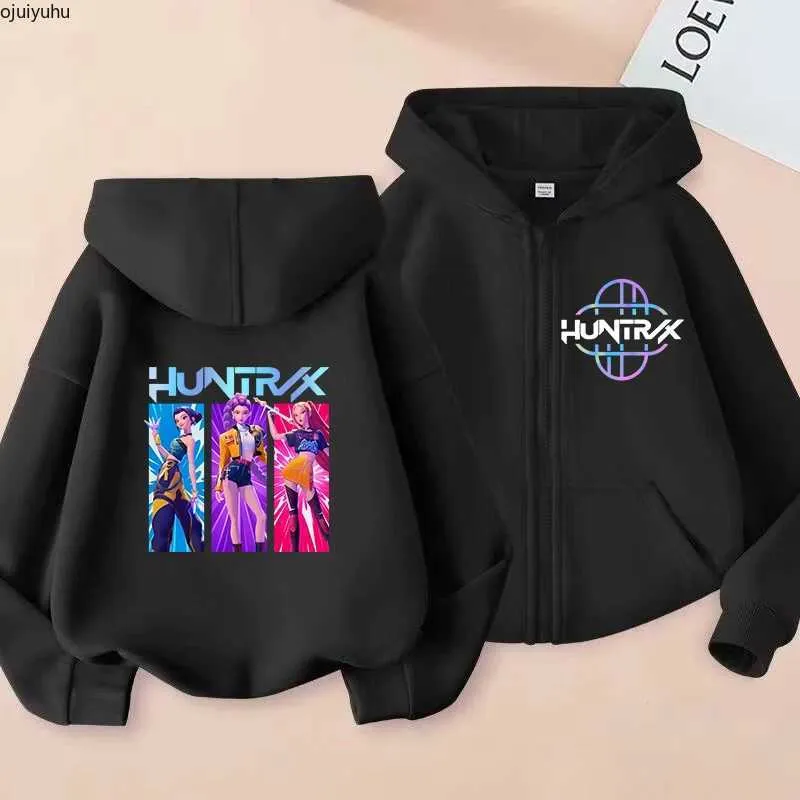 Sudadera Con Capucha K-pop Para Niñas De 4 A 14 Años, Estampado De Cazadores De Demonios, Estilo Anime Y2K, Manga Larga, Para Juego Y Ocio
